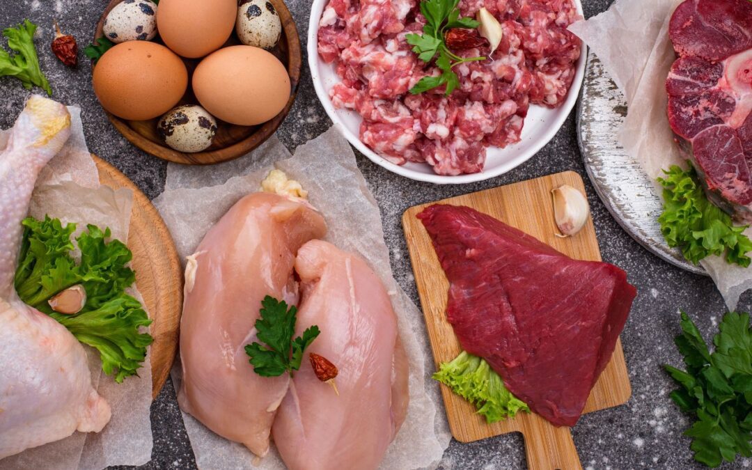 Bundle of meat items
