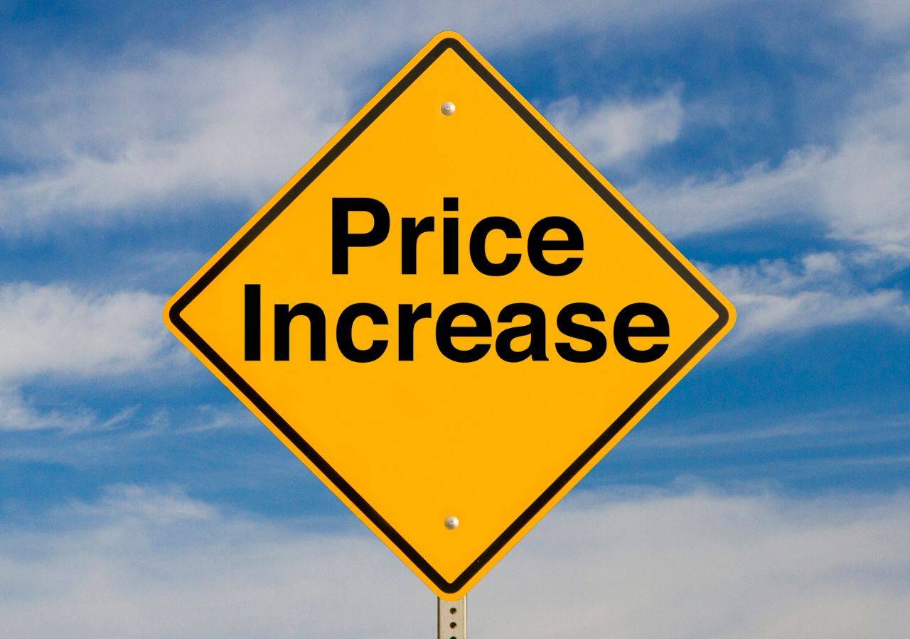 Price increase sign signaling need to raise farm prices to be viable.