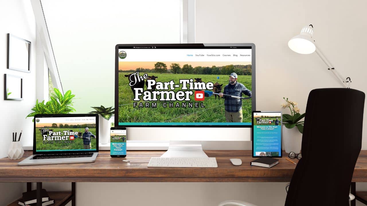 desktop and mobile websites for farms